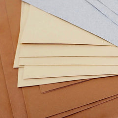 Plant Fibre Paper 3 Colour Pack - Grey | Beige | Brown (24 sheets)