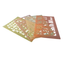 Stenciletter: Dotted journal with 4 stencils