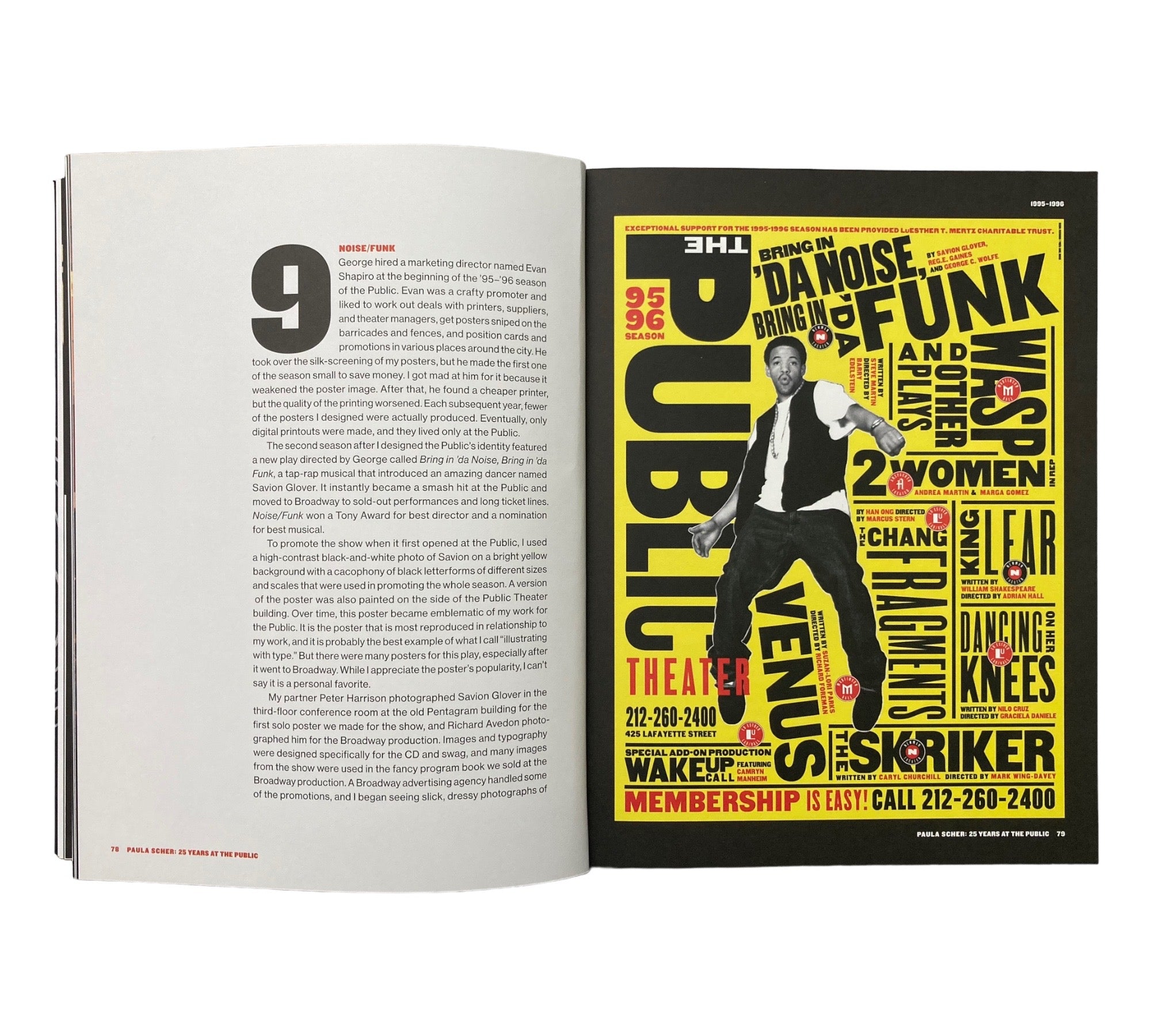 Paula Scher: Twenty-Five Years at the Public, A Love Story