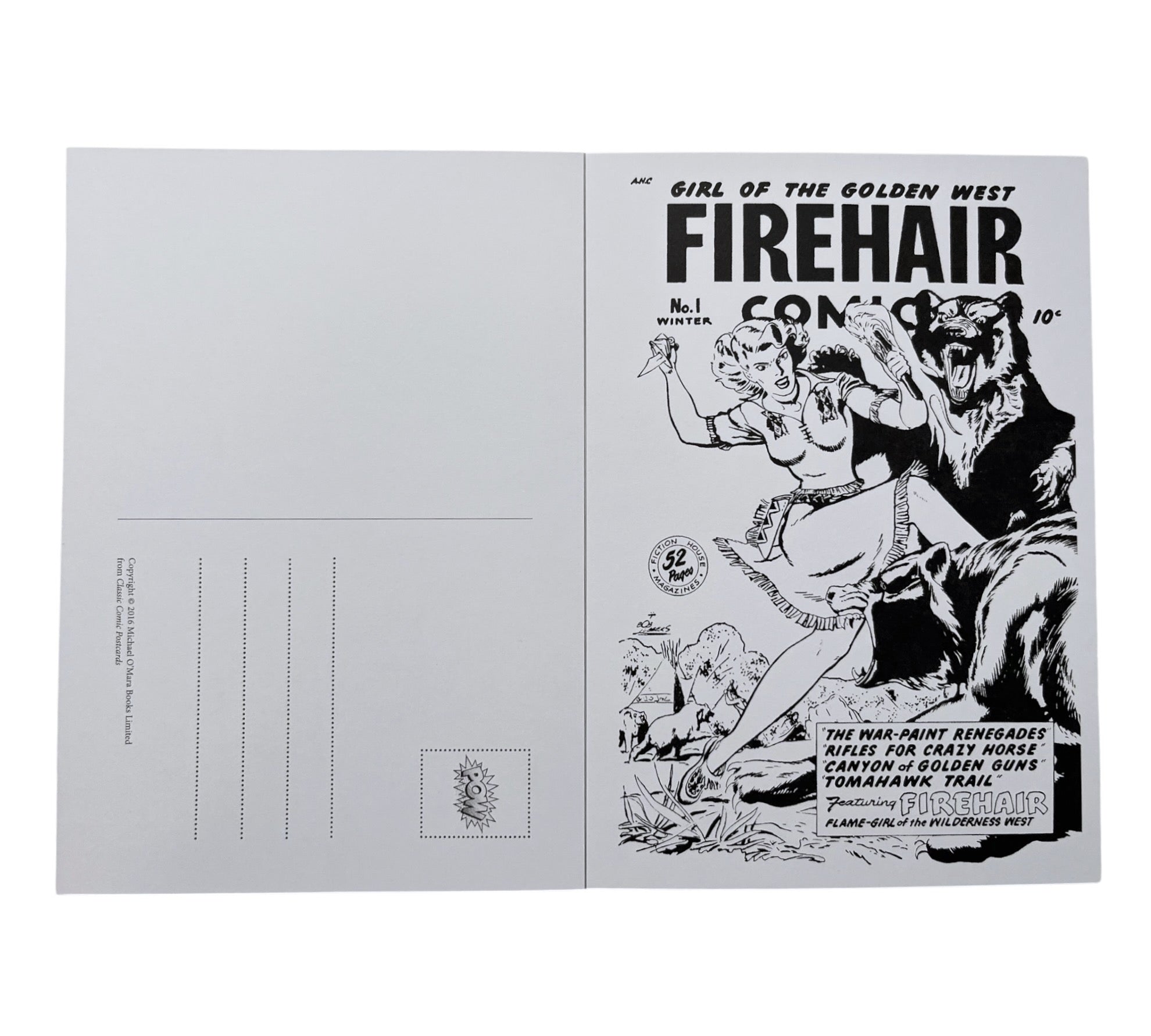 Classic Comic Postcards - 20 Cards to Colour & Send