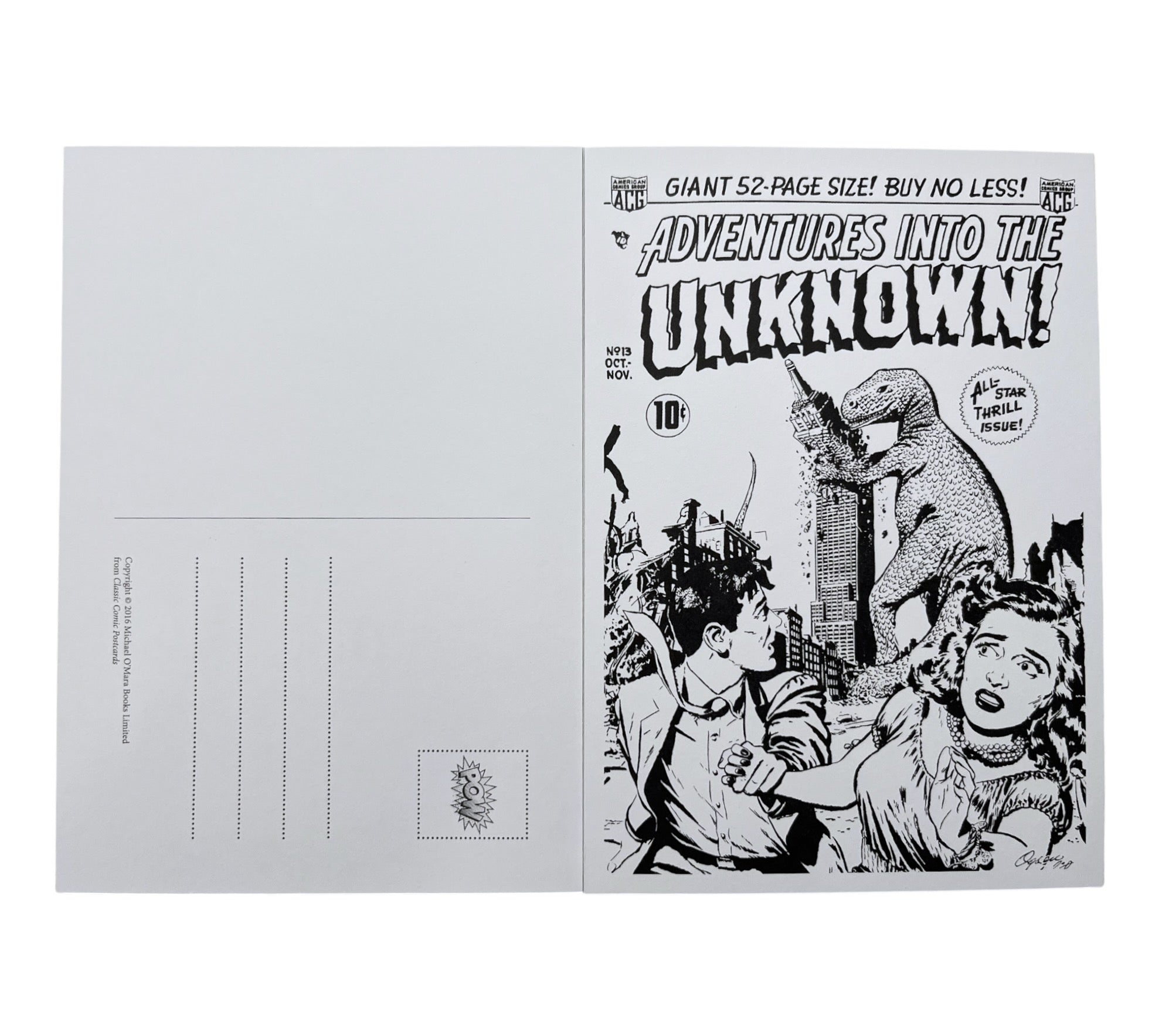 Classic Comic Postcards - 20 Cards to Colour & Send