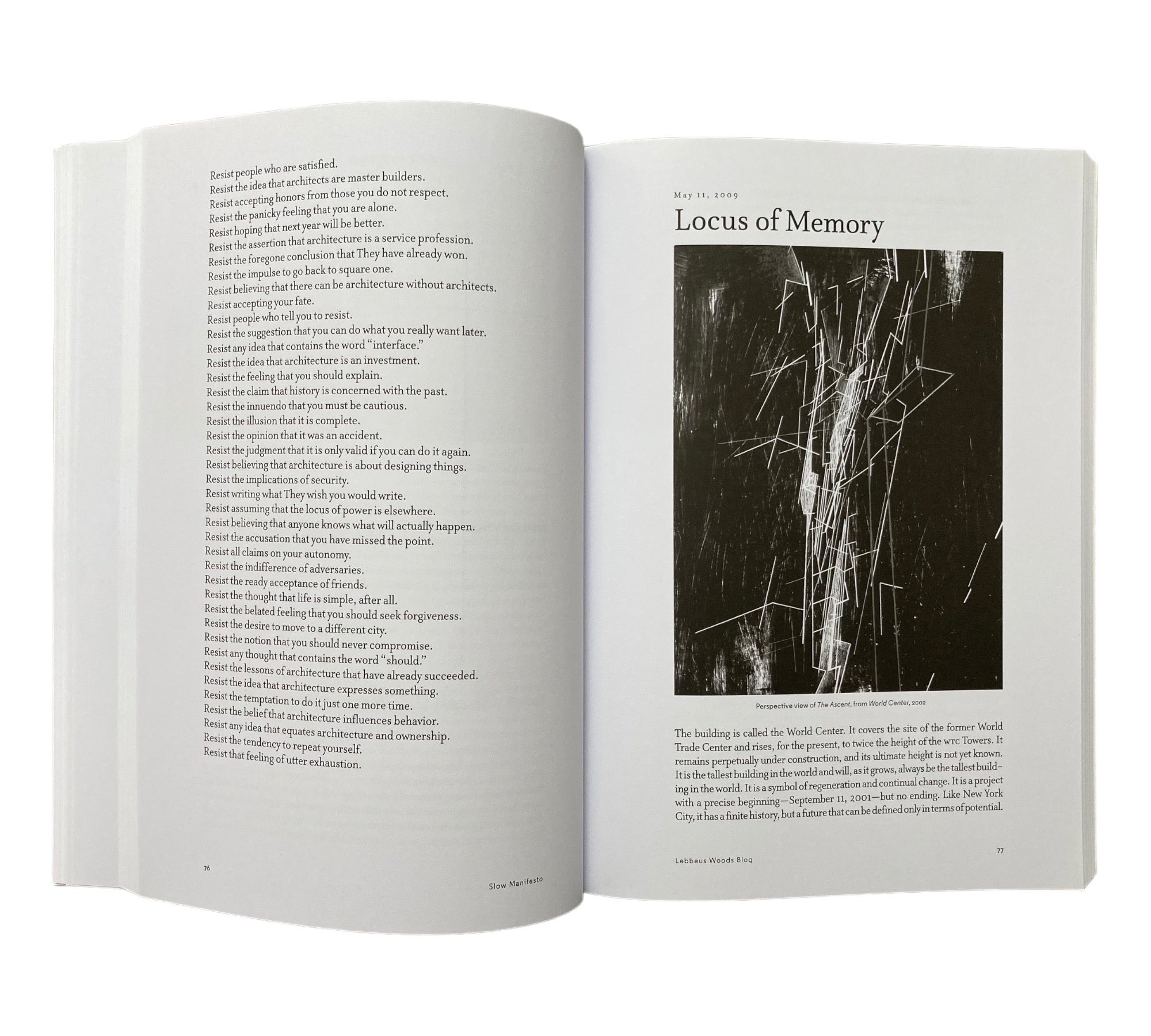 Slow Manifesto: Lebbeus Woods Blog