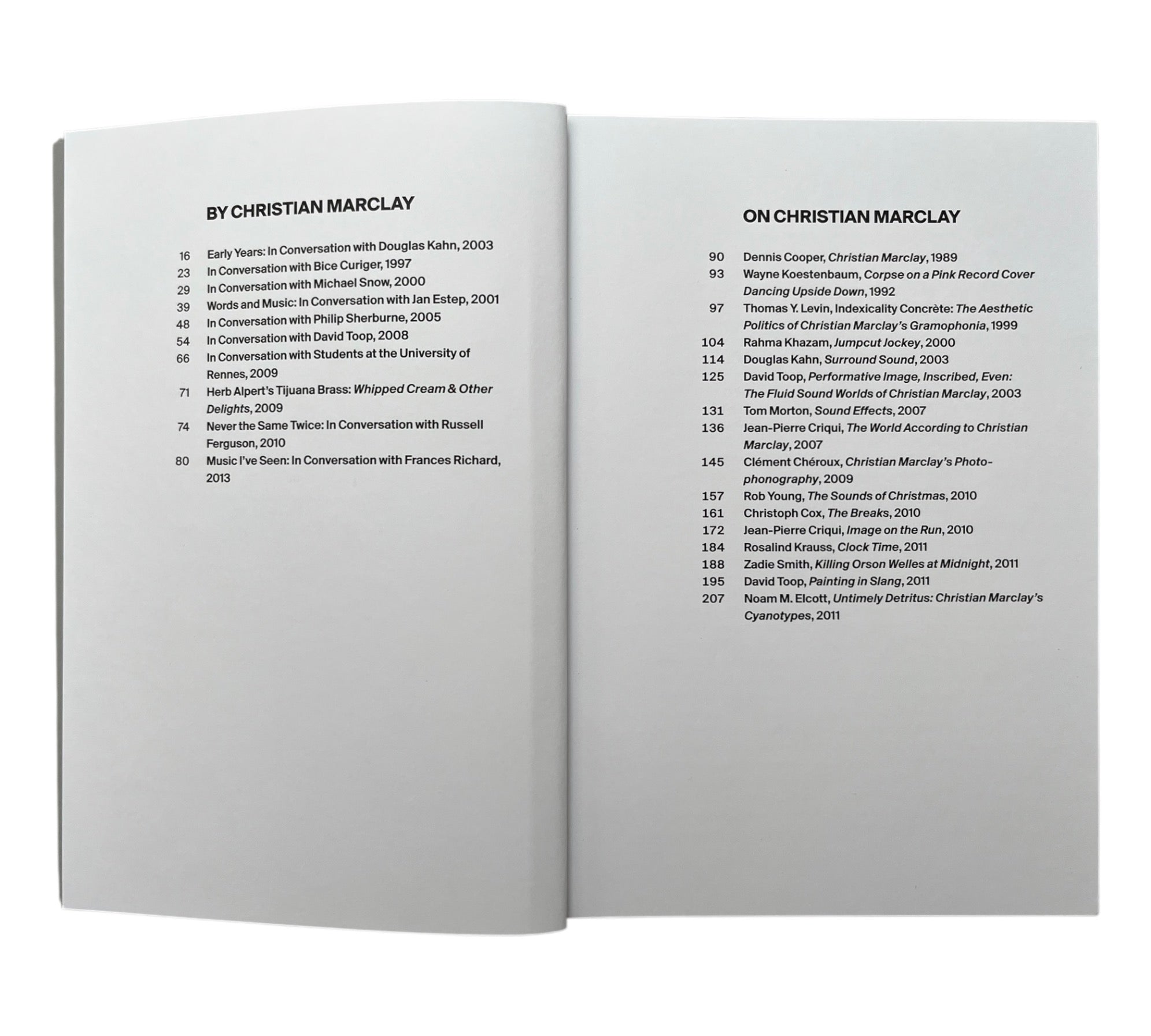 ON&BY Christian Marclay (Non-mint)