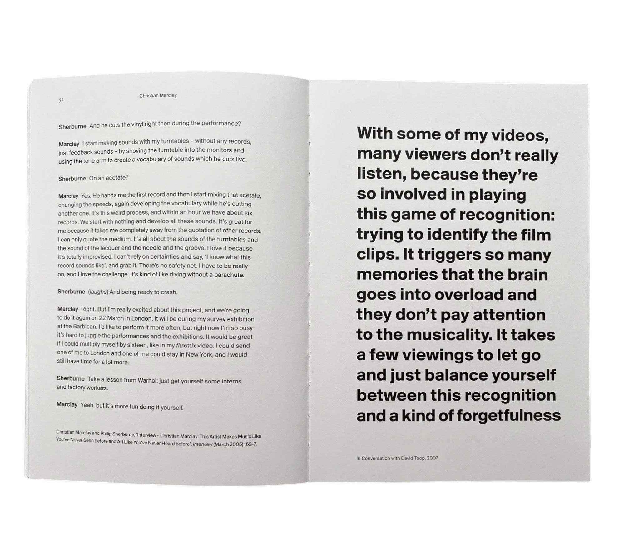 ON&BY Christian Marclay (Non-mint)