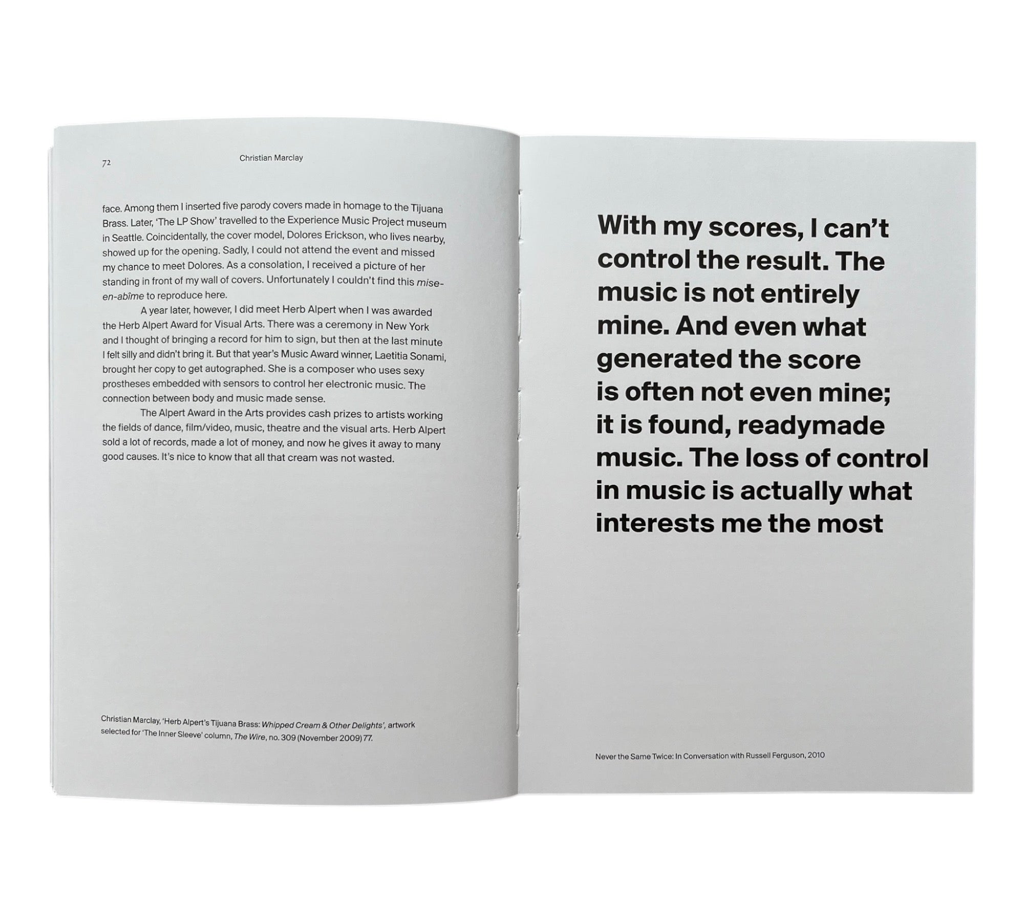 ON&BY Christian Marclay (Non-mint)