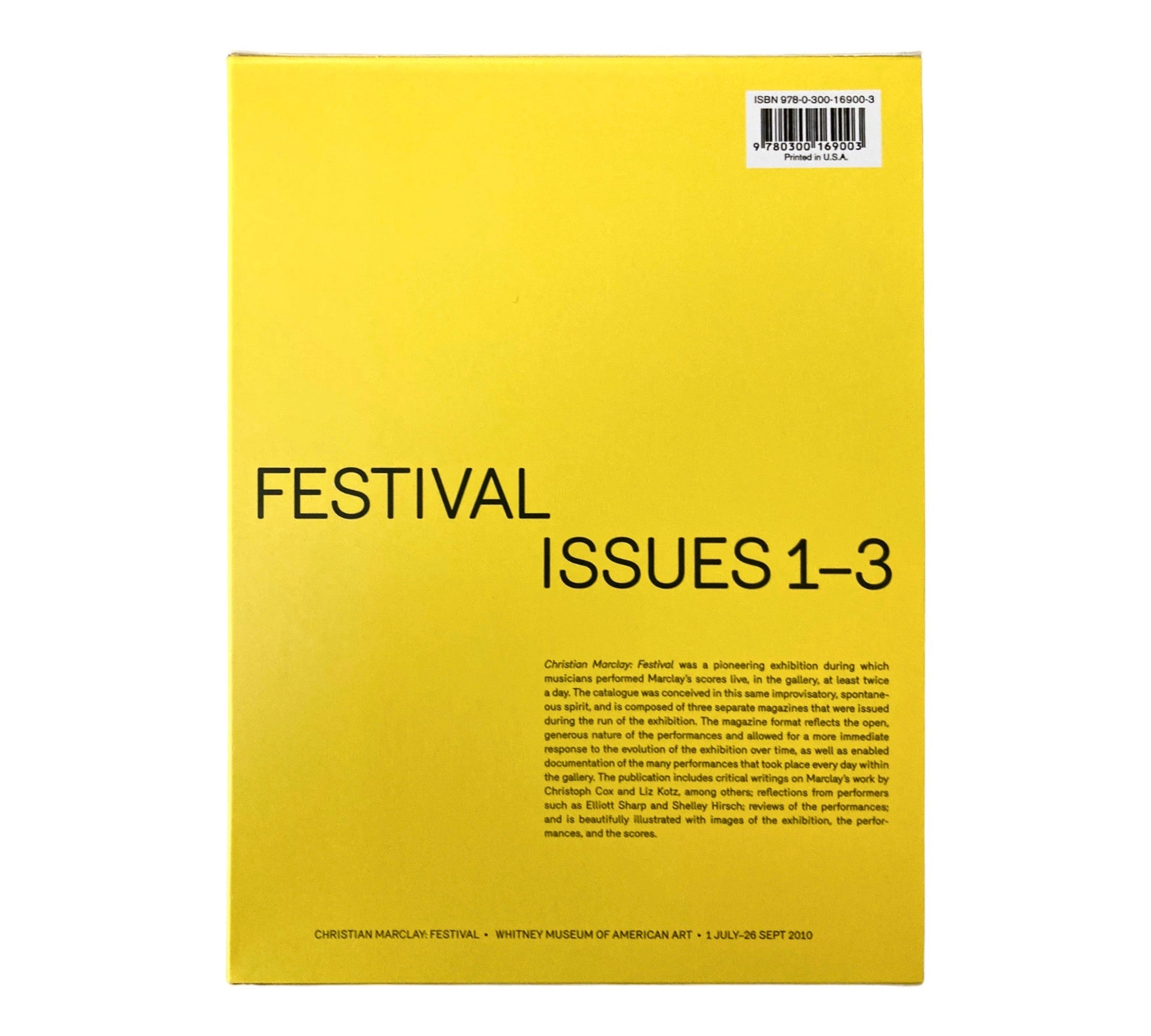 Christian Marclay: Festival - Issues 1-3
