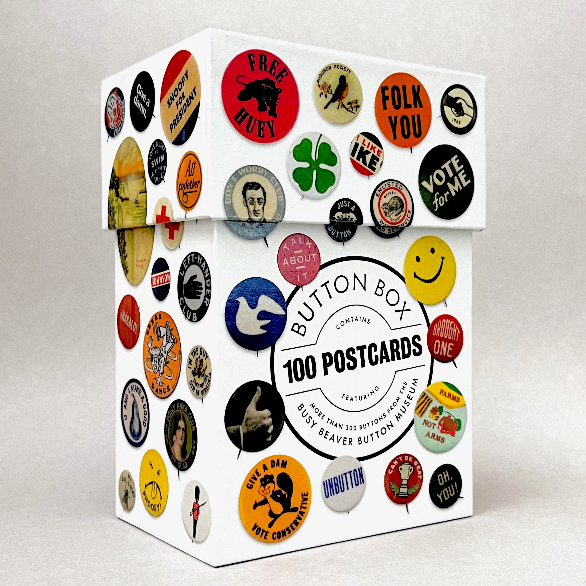Button Box: 100 Postcards (Pin Badge Museum) – Books About Art