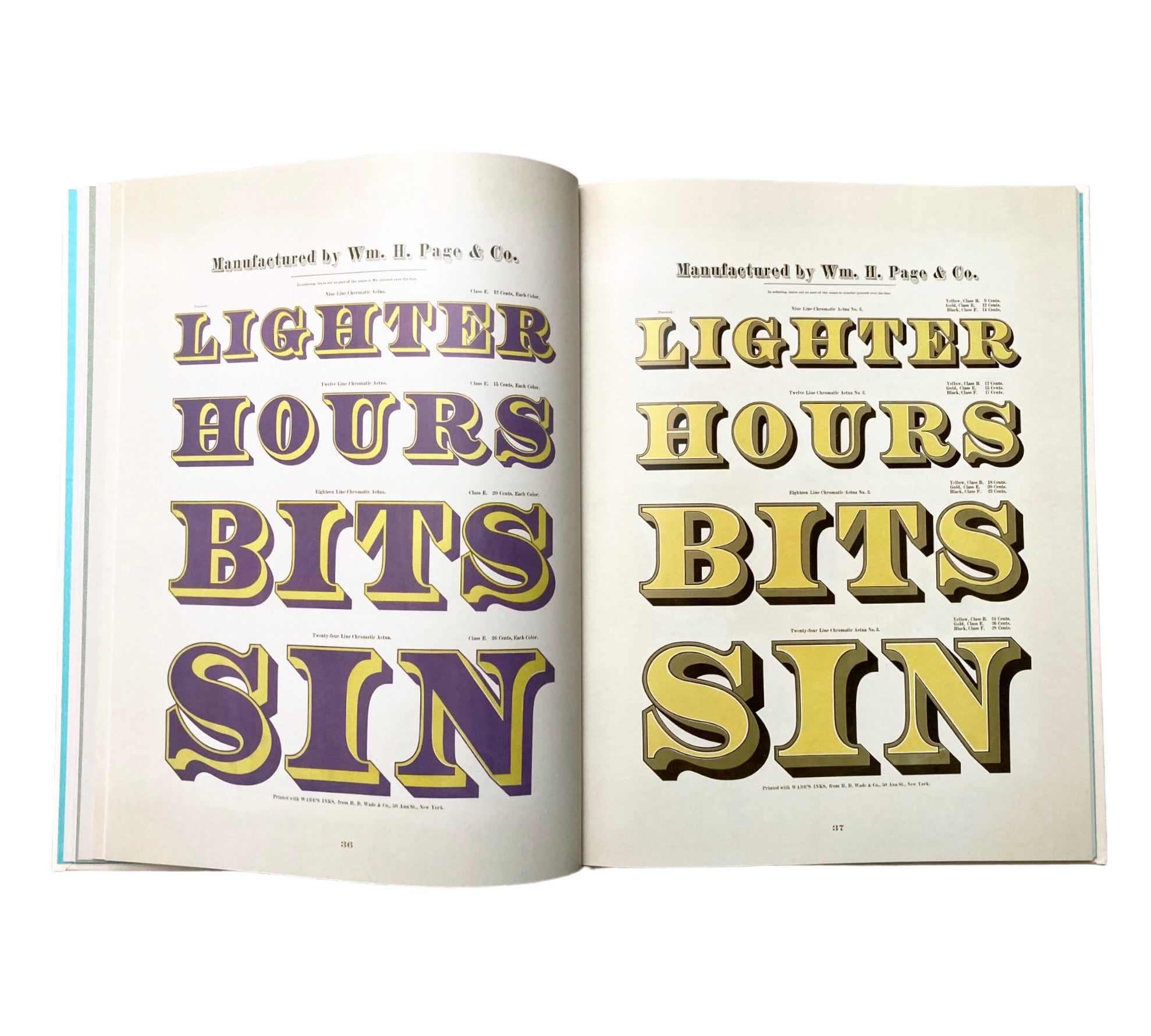 Specimens of Chromatic Wood Type, Borders, &C.: The 1874 Masterpiece of Colorful Typography