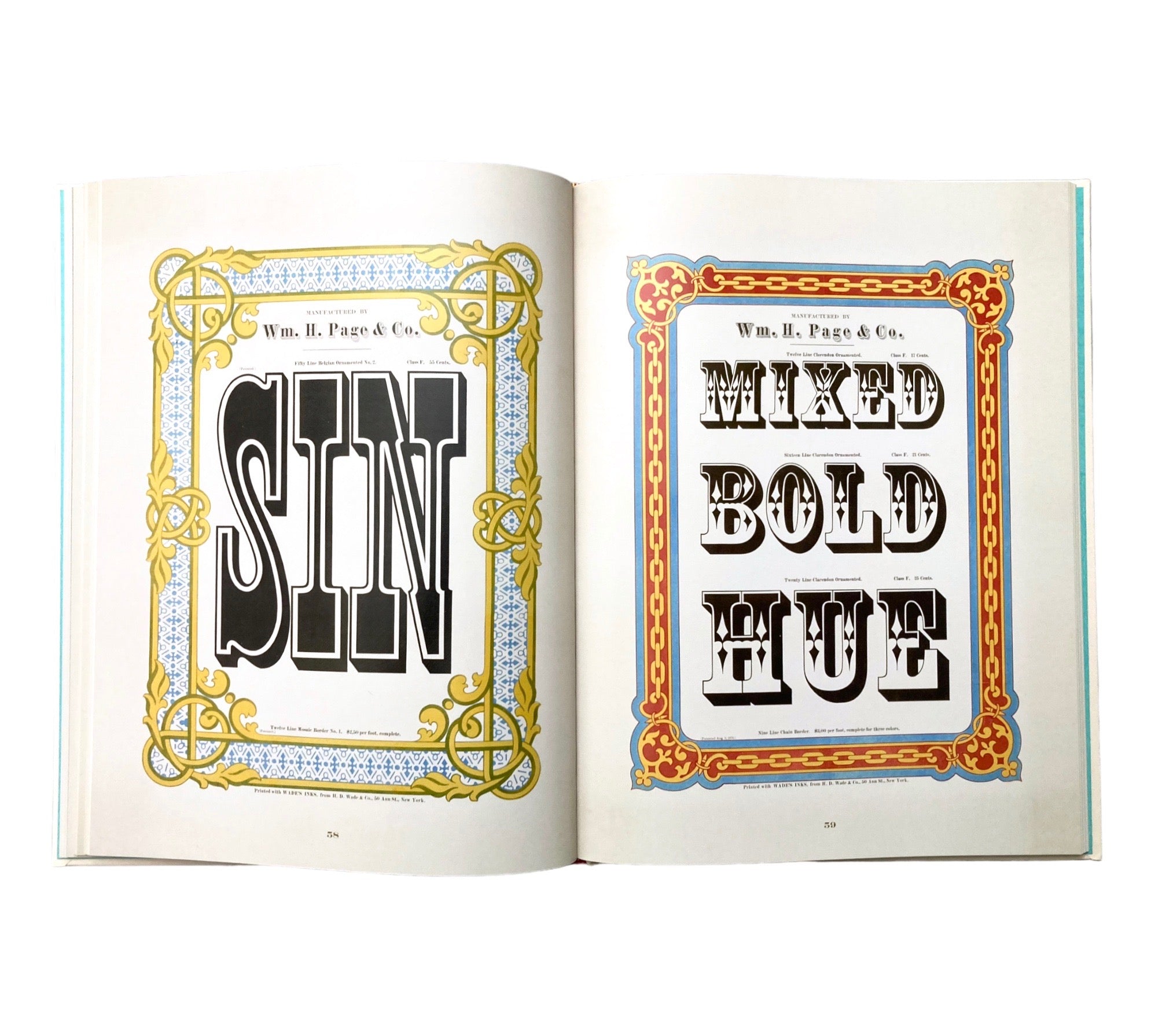 Specimens of Chromatic Wood Type, Borders, &C.: The 1874 Masterpiece of Colorful Typography