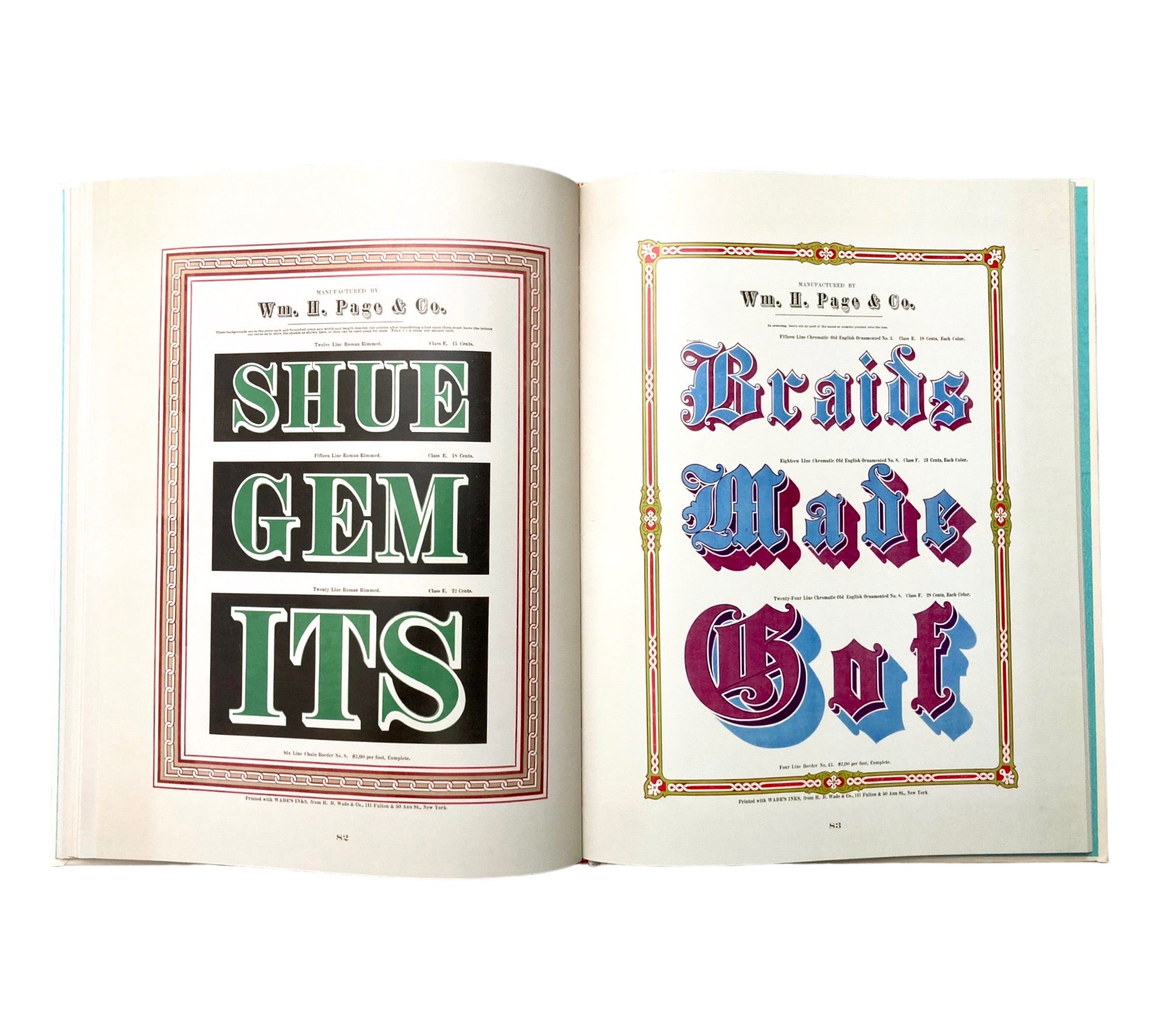 Specimens of Chromatic Wood Type, Borders, &C.: The 1874 Masterpiece of Colorful Typography