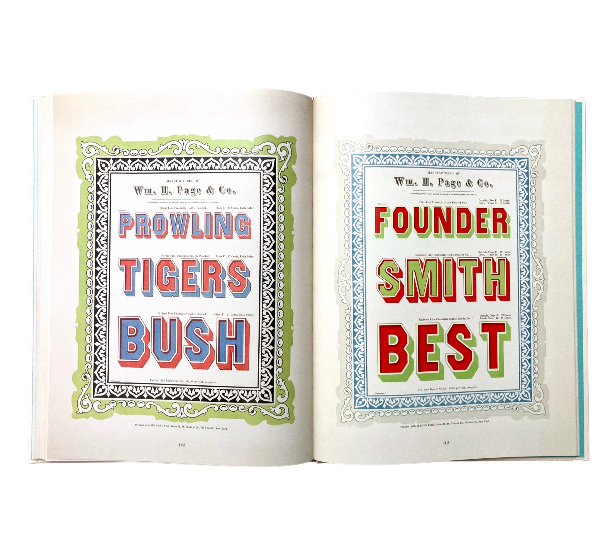 Specimens of Chromatic Wood Type, Borders, &C.: The 1874 Masterpiece of Colorful Typography