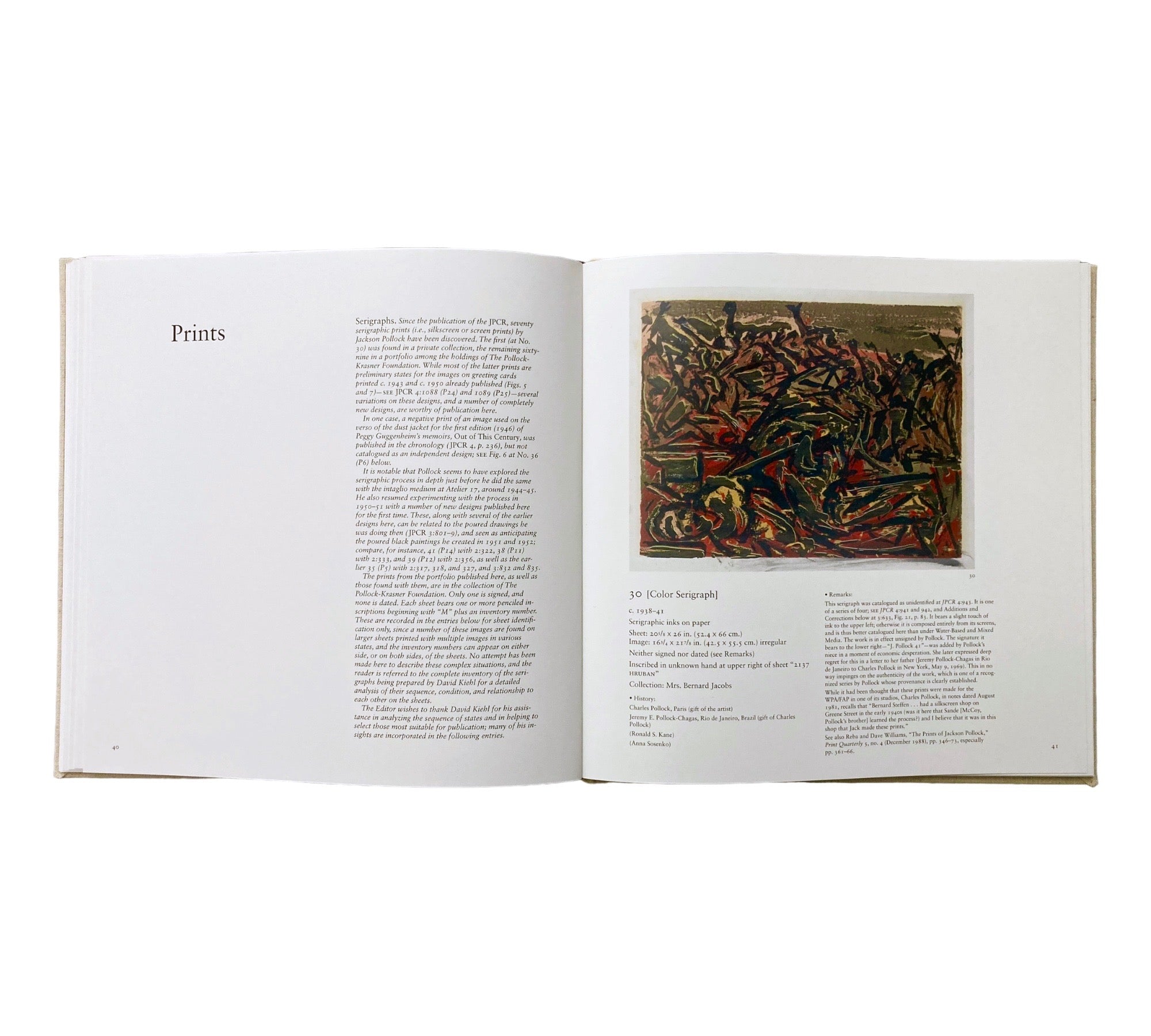 Jackson Pollock: Supplement Number One to a Catalogue Raisonné of Paintings, Drawings and Other Works