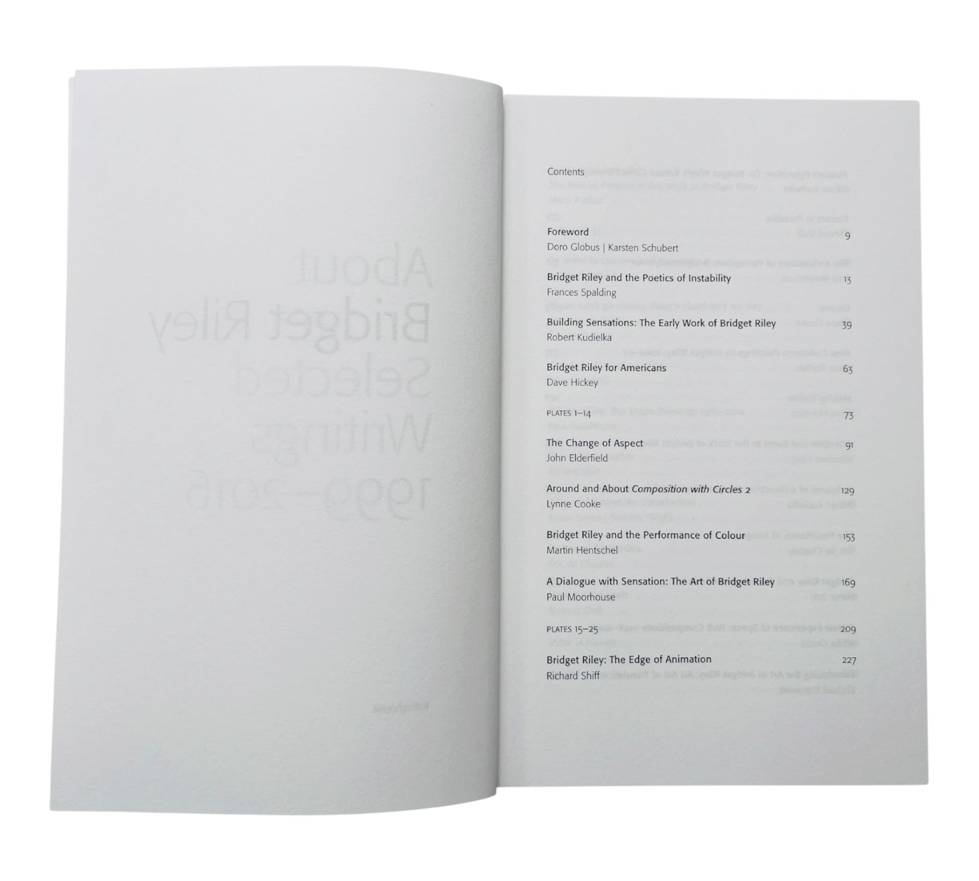 About Bridget Riley: Selected Writings 1999-2016