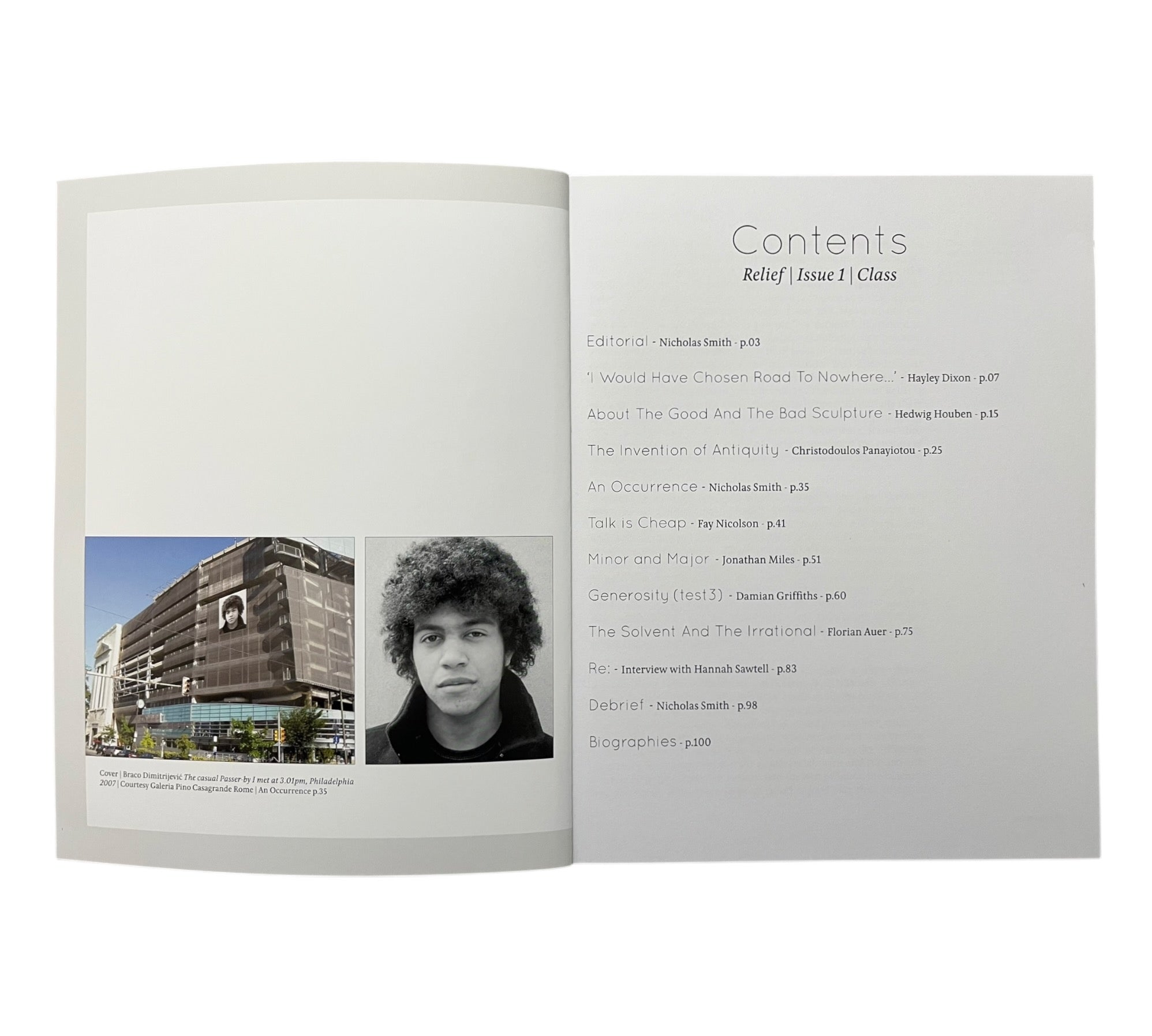 Relief: Issue 1 - Class