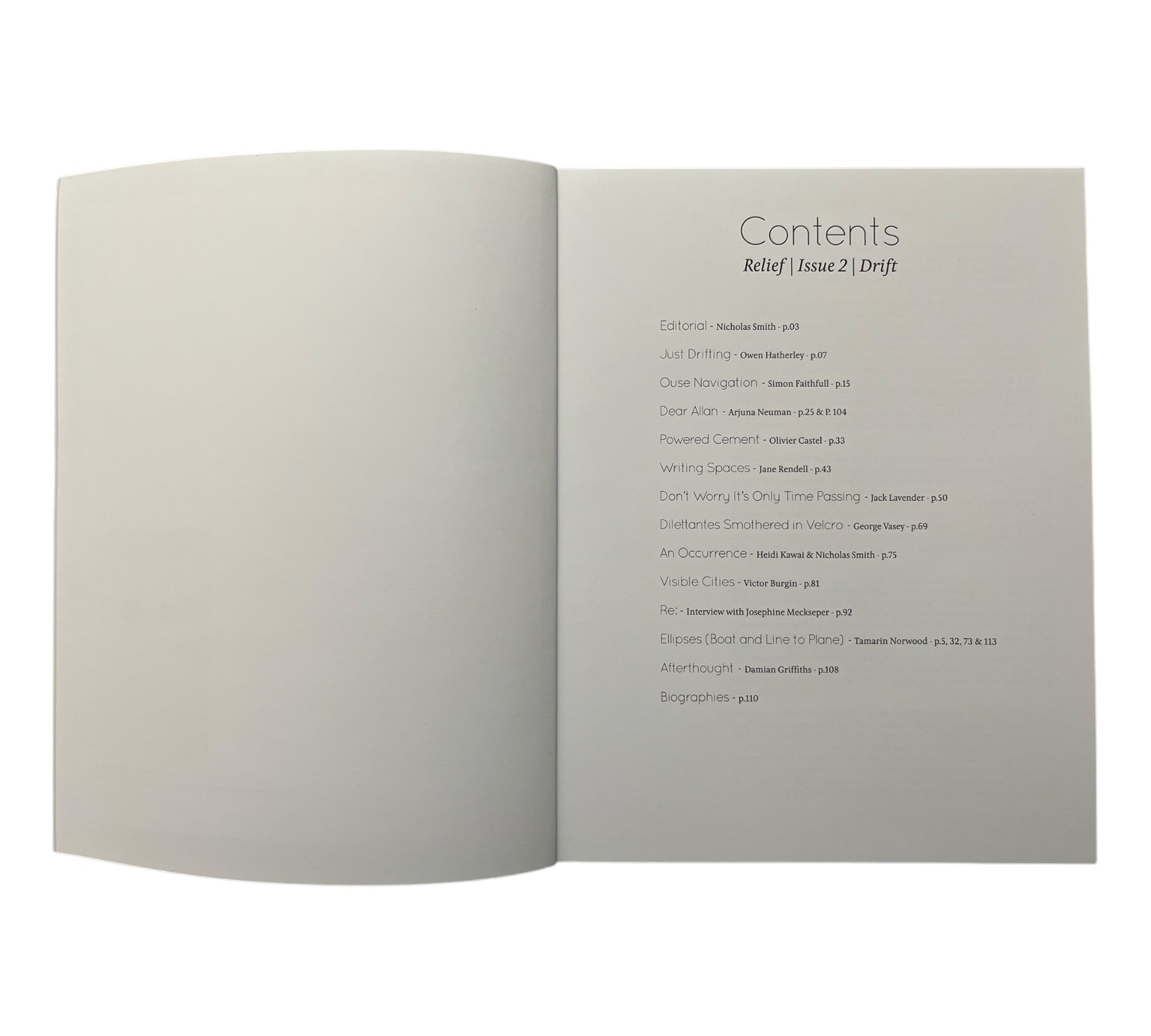Relief: Issue 2 - Drift