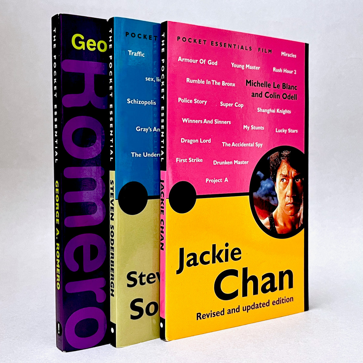Filmmaker Pocket Essentials (Three-book set): Jackie Chan | George A. Romero | Steven Soderberg (Non-mint)