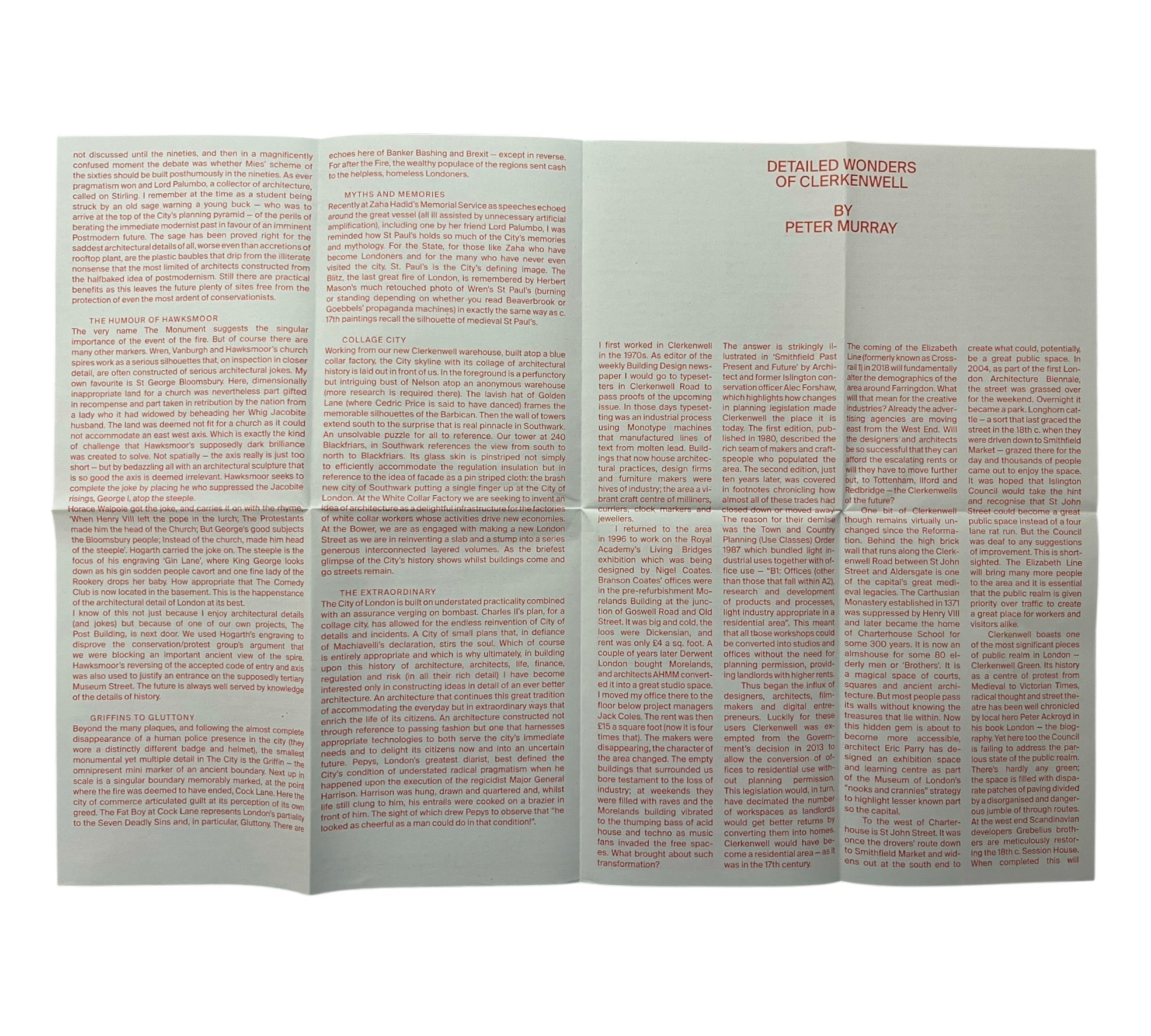 DETAILS VOL.4: City of London and Clerkenwell