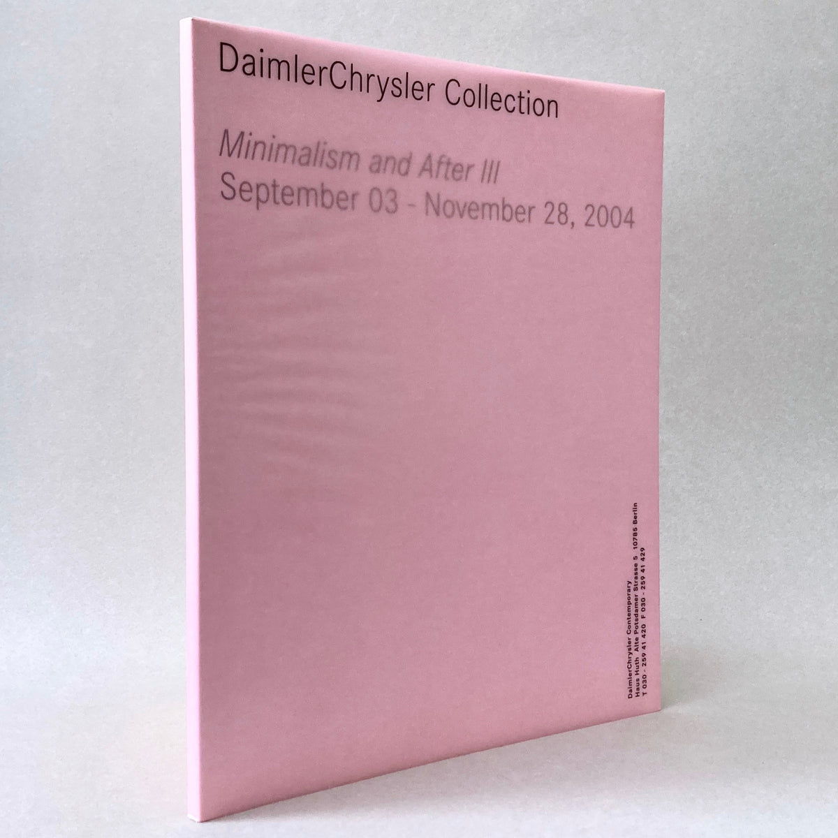 Minimalism & After III (Non-mint)