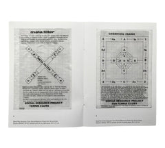 Stephen Willats: Social Resource Project for Tennis Clubs - Nottingham, 1971/2 (Rare edition)