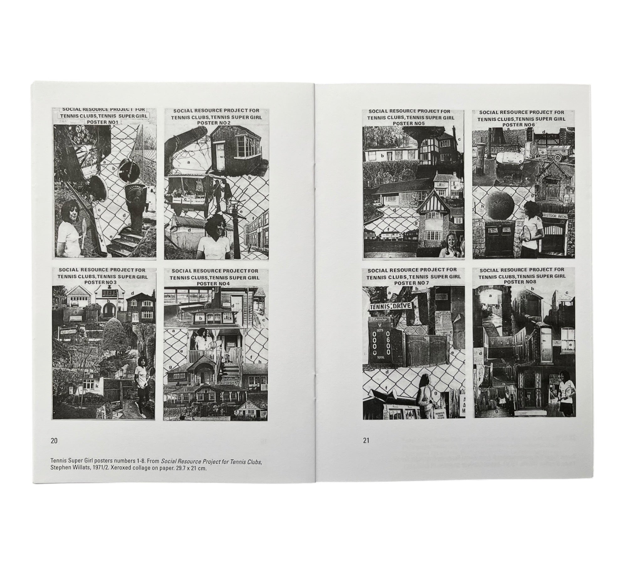 Stephen Willats: Social Resource Project for Tennis Clubs - Nottingham, 1971/2 (Rare edition)