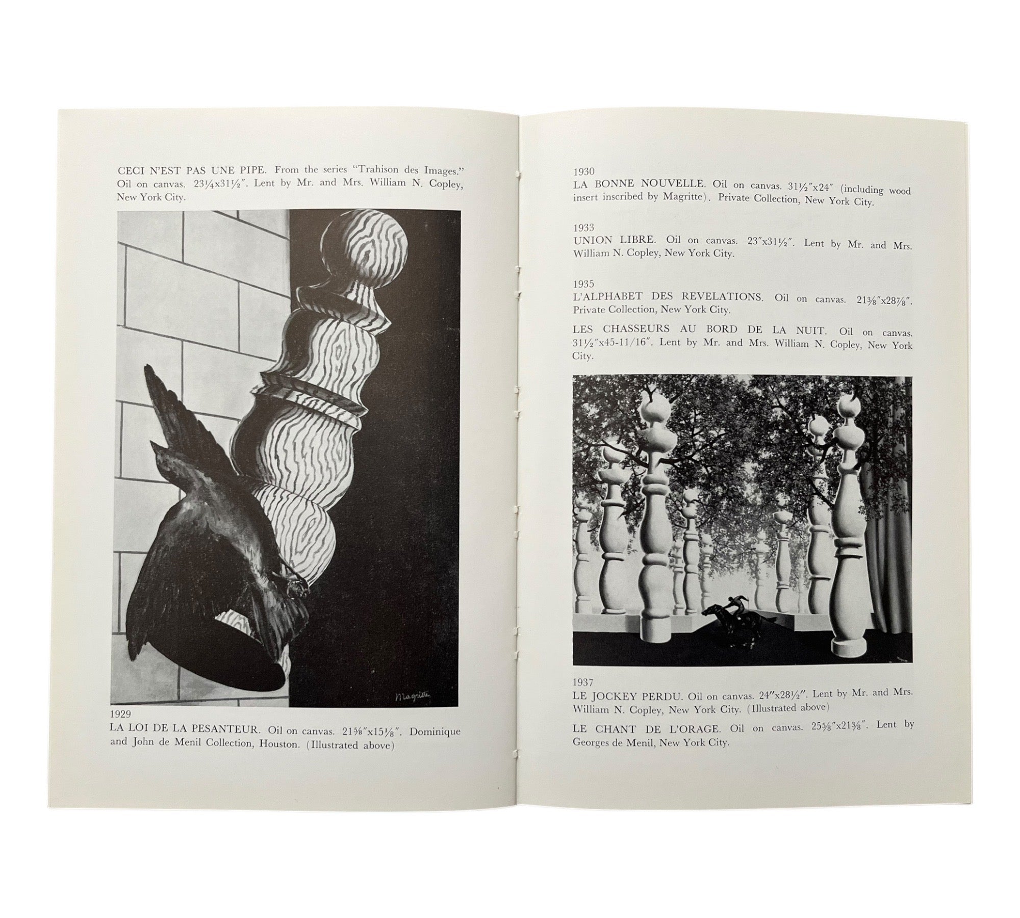 Magritte - A rare 1964 exhibition catalogue (Non-mint)