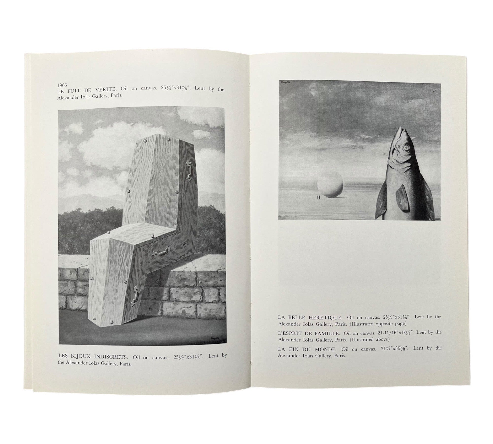 Magritte - A rare 1964 exhibition catalogue (Non-mint)